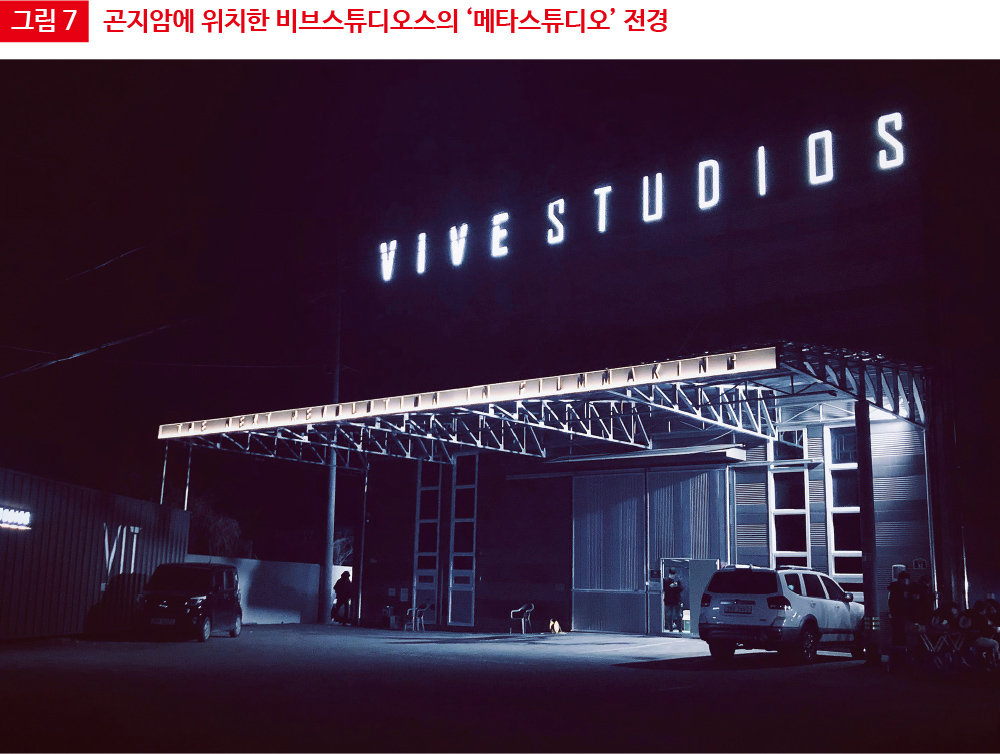 그림 7 곤지암에 위치한 비브스튜디오스의 ‘메타스튜디오’ 전경