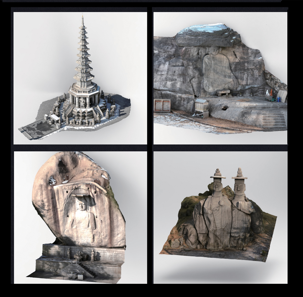 >그림 16 고려시대 관련 3D ASSET_석불/석탑 등현재 제작진행 중_ 대하드라마