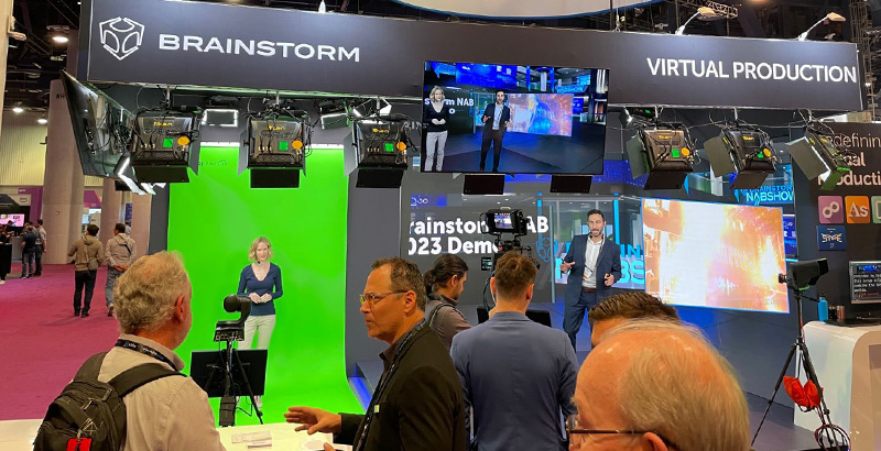 NAB 2023 브레인스톰 전시장 이미지