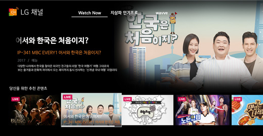 FAST 국내 화면 이미지