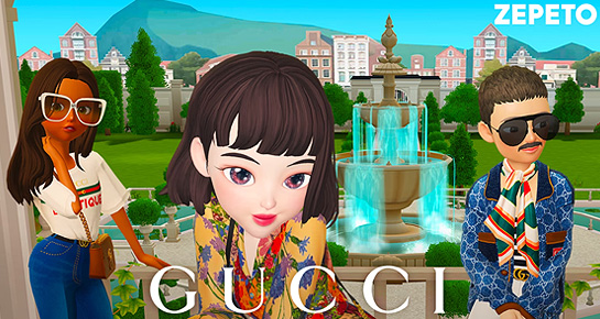 'Zepeto'와 구찌 이미지