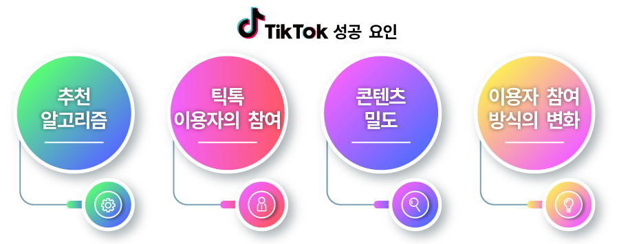 틱톡 성공 요인 이미지
