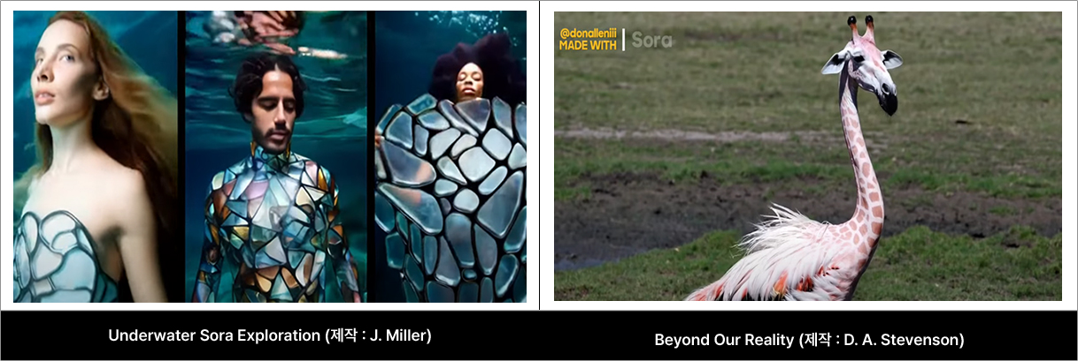 Underwater Sora Exploration(제작 : J. Miller), Beyond Our Reality(제작 : D. A. Stevenson)