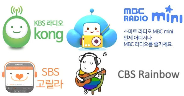국내 지상파 방송사별 라디오 앱