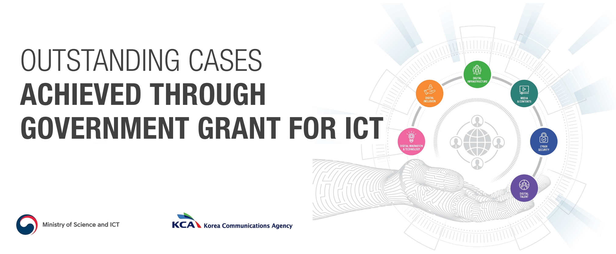 OUTSTADING CASESE ACHIEVED THROUGH GOVERNMENT GRANT FOR ICT Ministry of Science and ICT Korea Communications Agency