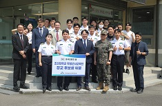 ‘호국보훈의 달’ 맞이 조선대 학군사관 후보생 격려(’25.6)