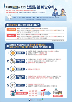 한랭질환 예방 수칙
