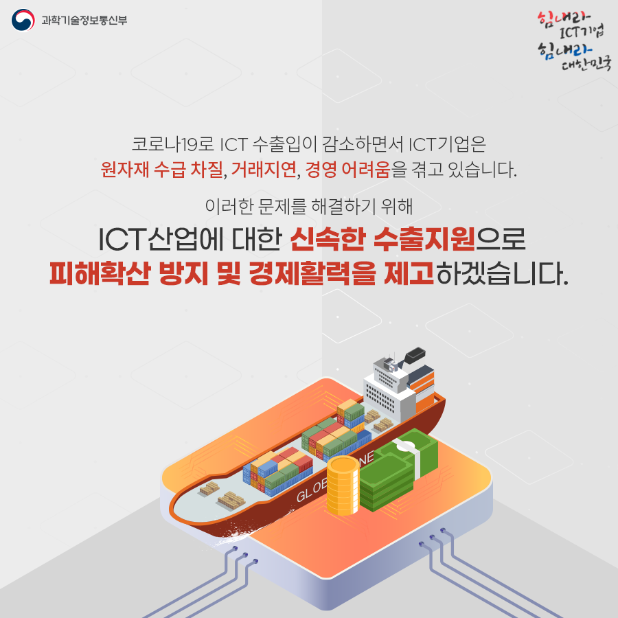 코로나19 대응 ICT산업 범부처 분야별 지원내용 ②수출지원분야