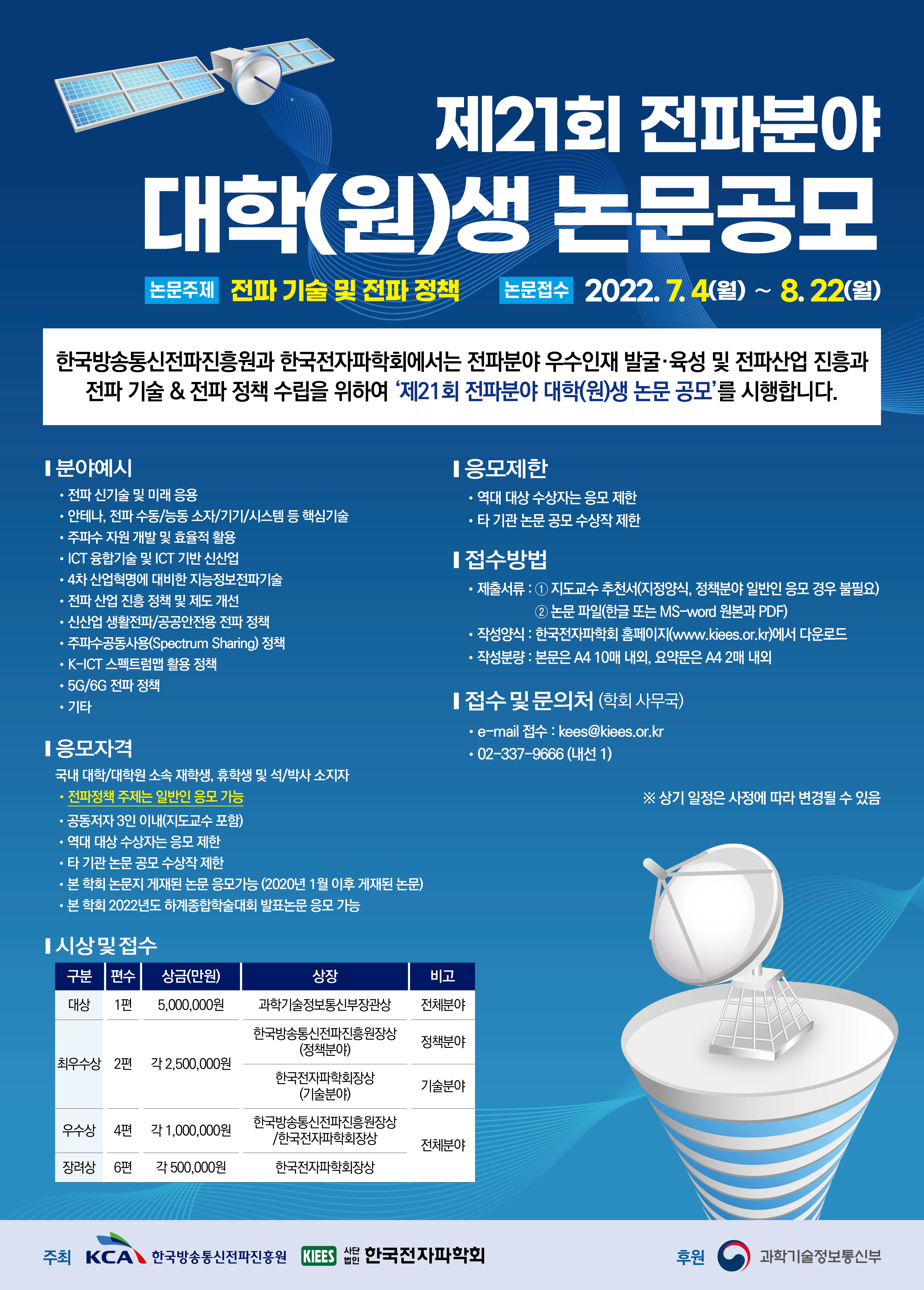 제 21회 전파분야 대학(원)생 논문 공모