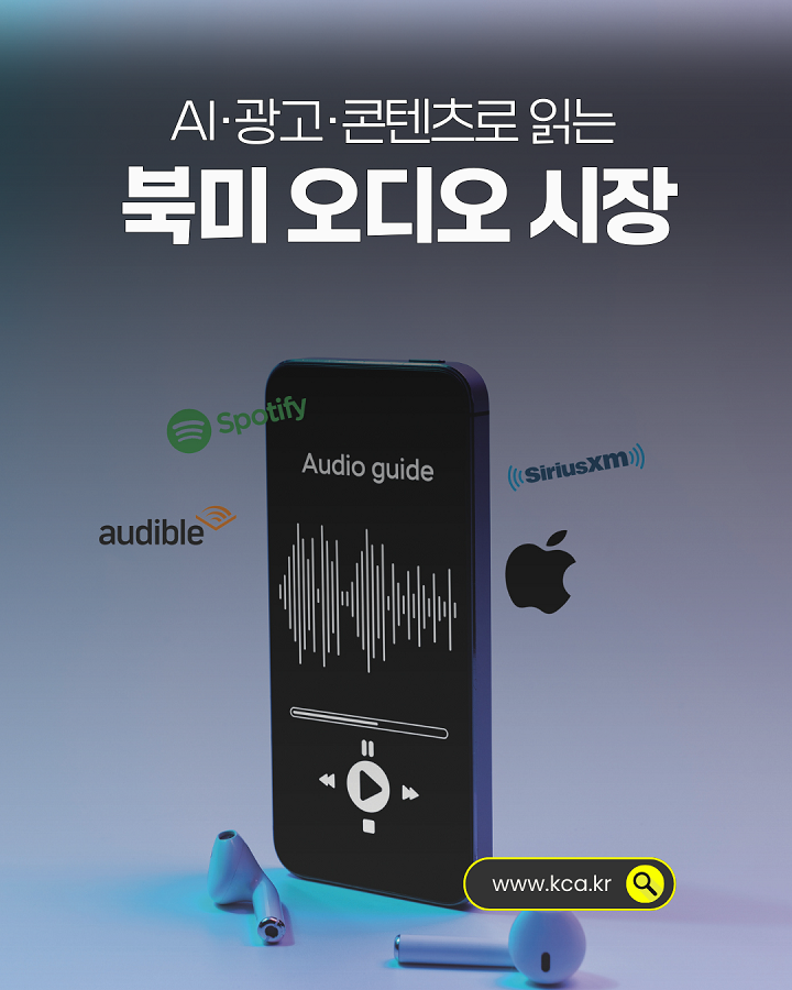 AI·광고·콘텐츠로 읽는 북미 오디오 시장 <br>www.kca.kr