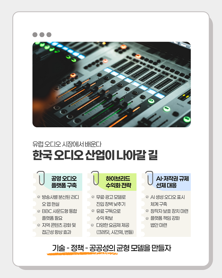 [Vol.71 | 이슈리포트] AI 시대, 유럽 오디오 산업의 재편