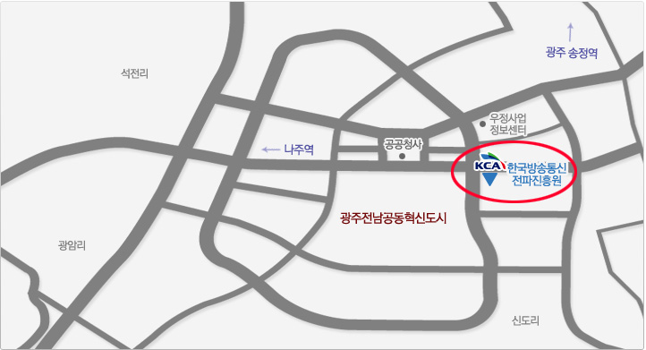 나주 본사 약도 이미지입니다.
