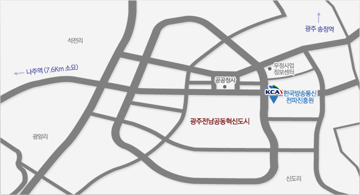 나주 본사 약도 이미지입니다.